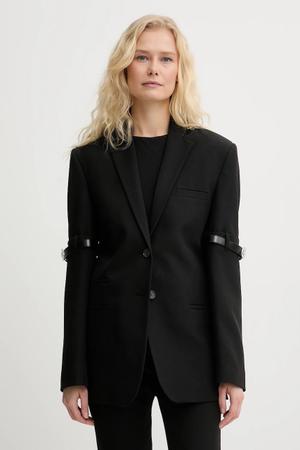 Coperni marynarka jednorzędowa damska Logo Belted