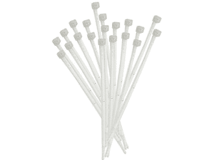 Opaski zaciskowe HEITECH 20 cm 100 szt Biały