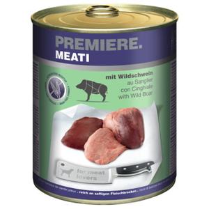 PREMIERE Meati mokra karma dla psów, Adult, Dzik 12x800 g