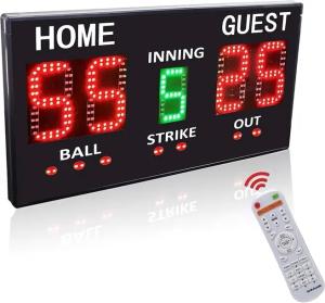 Elektroniczna Tablica Wyników Baseball Czarny Panel 5-Cyfrowy 5U 7777