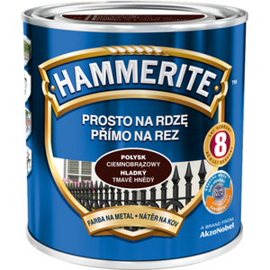 Farba Prosto Na Rdzę Ciemnobrązowy Połysk 2,5 l Hammerite