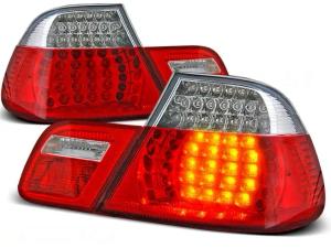 LAMPY DIODOWE LED BMW E46 COUPE 99-03R CLEAR RED SUPER EFEKT!!