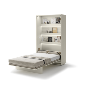 Półkotapczan pionowy BC-02 Bed Concept 120x200 cm 120x200 cm | Kaszmir | składany | funkcjonalny | oszczędność przestrzeni