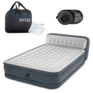 Materac dmuchany 236x152x46 cm z wbudowaną pompką elektryczną INTEX 64448