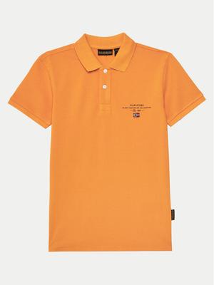 Napapijri Polo Elbas 5 NP0A4G4NA701 S Pomarańczowy Regular Fit