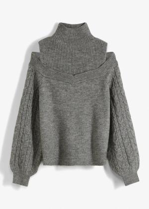 Sweter cold-shoulder