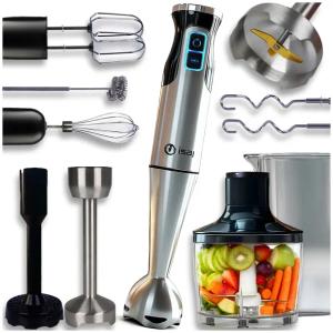 BLENDER RĘCZNY ISAJ BL1 MIKSER WIELOFUNKCYJNY TURBO 1400W OSTRZA TYTANOWE