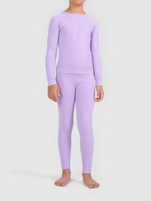 4F Bielizna narciarska zestaw dziecięcy bezszwowa F299 SKI UNDERWEAR fioletowa (164)