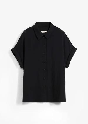 Bluzka oversized z  e strukturalnej krepy