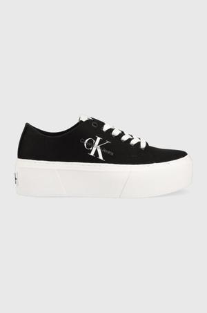 Calvin Klein Jeans tenisówki FLATFORM+ CUPSOLE LOW TXT