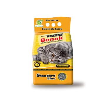 Benek Super Standard Naturalny żwirek dla kota 5 l