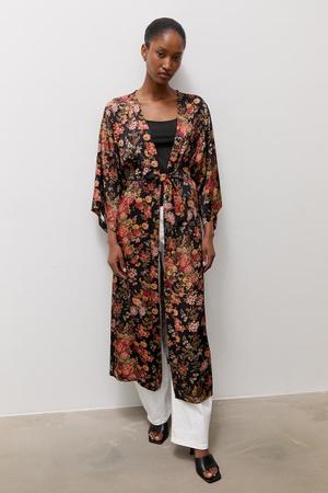 Answear.LAB sukienka kimono z wiskozy