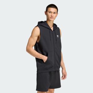 BLUZA Z KAPTUREM BEZ RĘKAWÓW TREFOIL ESSENTIALS
