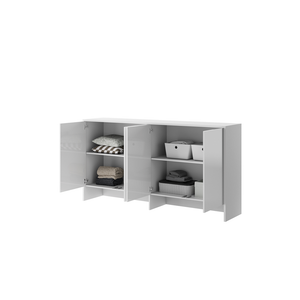 Nadstawka Bed Concept BC-11 do półkotapczanu BC-06 211x110x46 cm | Biały połysk | praktyczny dodatek | stylowe wykończenie