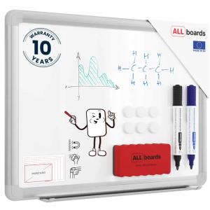 Tablica magnetyczna biała 30x40 cm rama aluminiowa PREMIUM EXPO + GRATIS