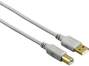 Kabel HAMA USB 2.0 Typ A - B 1,5 m Szary