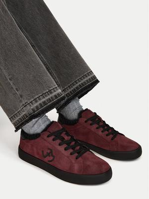 Eva Minge Sneakersy EO-ELLA-WSDR13670 Bordowy