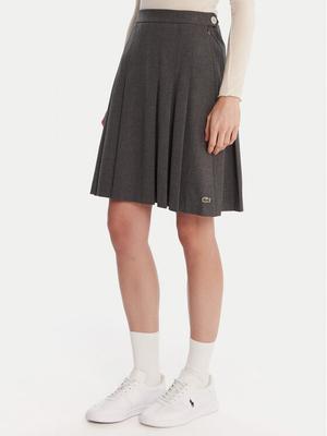 Lacoste Spódnica plisowana JF5358 Szary Regular Fit