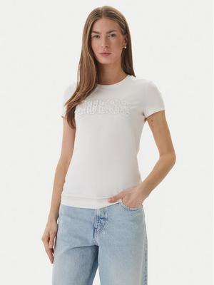 Guess T-Shirt W5GI04 J1314 Biały Slim Fit