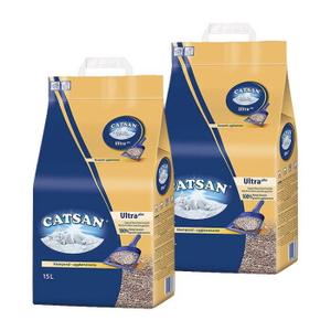 CATSAN Ultra plus zbrylający żwirek dla kota 2x15 l