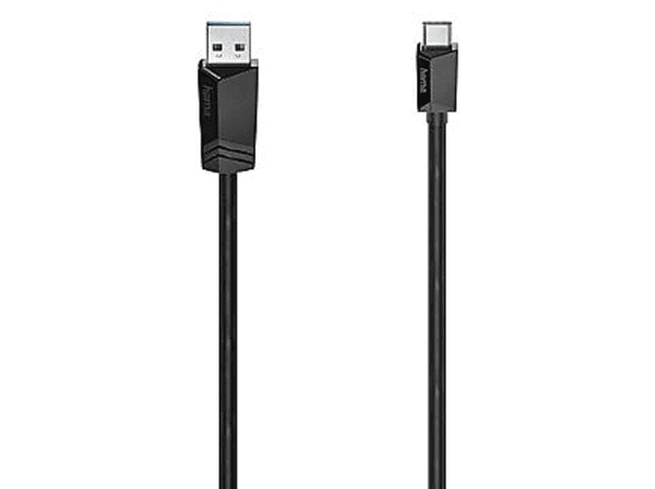 Kabel HAMA USB-A - USB C (wtyk-wtyk) 3.2 Gen1, 5 Gbit/s 1,5m Czarny