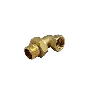 Złączka grzejnikowa kolankowa śrubunek 3/4'' B20 śrutowana