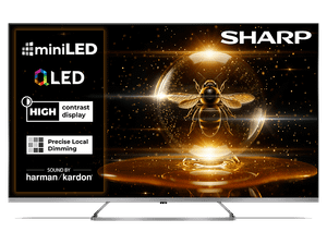 Telewizor QLED MiniLED SHARP 55JP7465E 55" 4K Google TV Dolby Vision Srebrny
