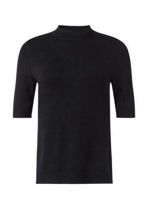 Sweter z cienkiej dzianiny ze stójką