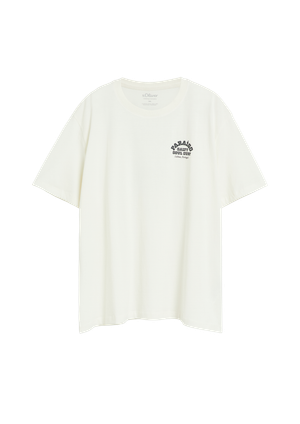 Bawełniany T-shirt z nadrukiem z przodu i z tyłu