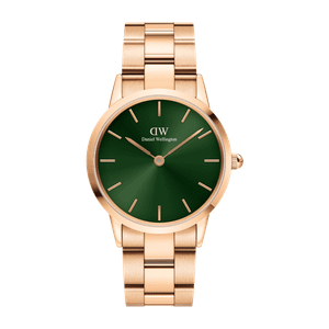 Daniel Wellington DW Watch Iconic Link Emerald Rose Gold 36mm MIC