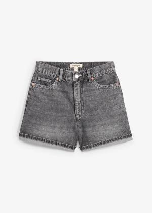 Szorty dżinsowe high waist, low stretch