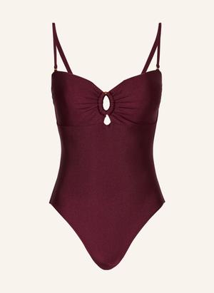 Mrs & Hugs Strój Kąpielowy Bandeau Z Wycięciami lila