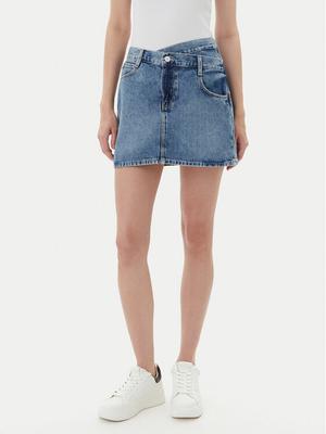 Guess Spódnica jeansowa W5YD1C D5QKB Granatowy Regular Fit