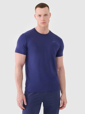4F t-shirt do ćwiczeń koszulka męska 4FWSS25TFTSM1343 granatowa (S)