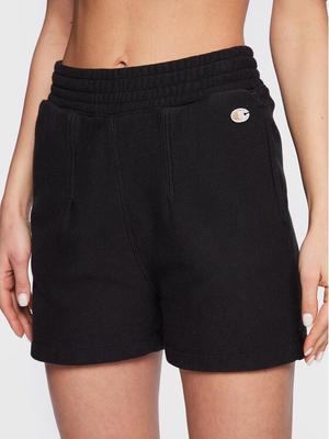 Champion Szorty sportowe 115649 Czarny Regular Fit