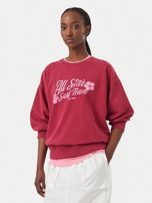 Roxy Bluza Lineup ERJFT05112 Bordowy Regular Fit