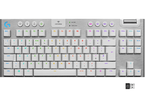 Klawiatura bezprzewodowa LOGITECH G915 TKL Biały Sprężynujące 920-009664