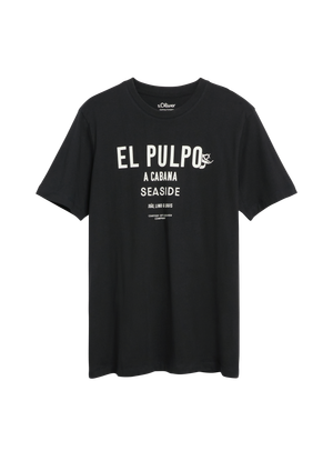 Bawełniany T-shirt z nadrukiem z przodu