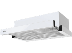 Okap teleskopowy BEKO b300 HNT63322BH 3 prędkości Oświetlenie LED 320m3/h 60cm Biały