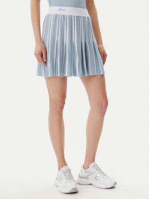 Guess Spódnica plisowana V5GD00 Z3D60 Błękitny Regular Fit