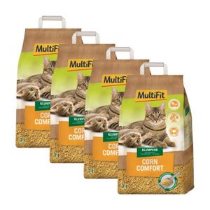 MultiFit Zbrylający żwirek Corn Comfort 4x7 l
