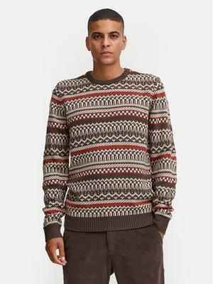 Blend Sweter 20717485 Brązowy Regular Fit