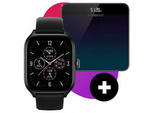 PRODUKT PO EKSPOZYCJI - Smartwatch GPS AMAZFIT GTS 4 Infinite Black + Waga Amazfit Smart Scale