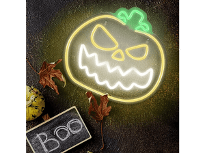 Neon FOREVER TF1 Plexi Led Zła dynia Pomarańczowy-biały + USB FPNE14