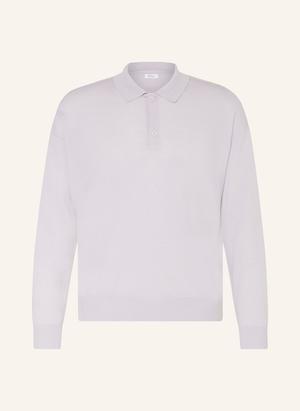 Paul Koszulka Polo Z Dzianiny Z Wełny Merino silber