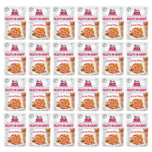 Brit Care Cat Pouches Fillets in Gravy with Savory Salmon 24 x 85 g