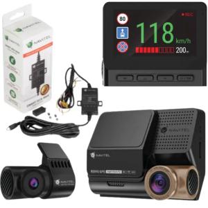 Zestaw Wideorejestrator NAVITEL RS990 GPS Dual 4K HDR GPS wi-fi + Smartbox