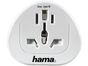 Adapter podróżny HAMA Wtyczka PL Biały