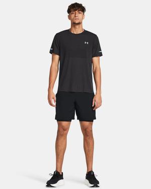 UNDER ARMOUR męskie spodenki na treningi LAUNCH 7&amp;#039;&amp;#039; 2-IN-1 SHORTS czarny (M)