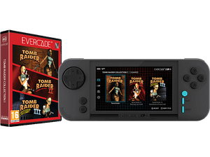 Konsola przenośna EVERCADE EXP-R + Zestaw gier Tomb Raider Collection 1 Czarny